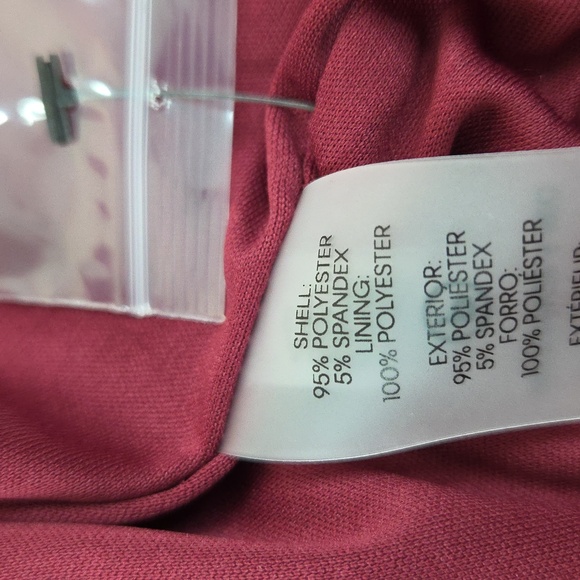 Calvin Klein Womans Top. 1X Wine Burgandy Trending Color. Sm Sequins - Picture 11 of 16
